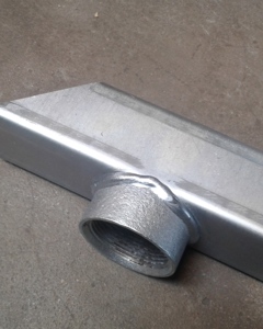 T-Piece F/Drop Pipe galv